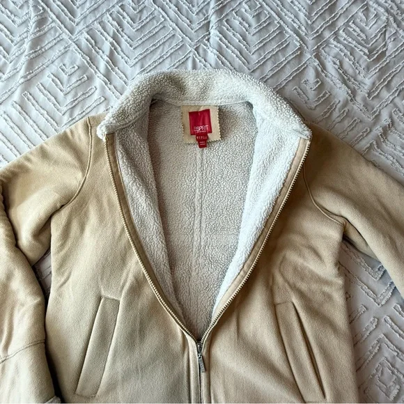 ESpirit Camel Fleece Lined Cozy Jacket | S - Picture 3 of 5
